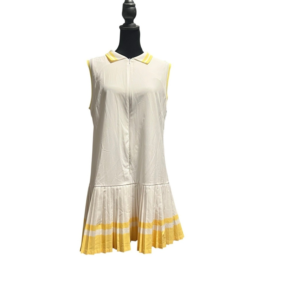 Anthropologie Beach Riot Bria DressM White Yellow Tennis Pickleball Golf Skort